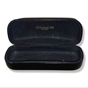 coach leather glasses case